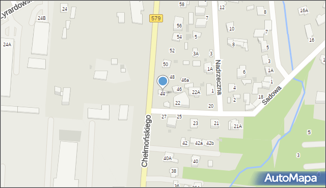 Grodzisk Mazowiecki, Chełmońskiego Jana, 44, mapa Grodzisk Mazowiecki