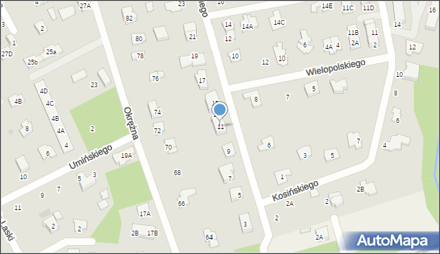 Grodzisk Mazowiecki, Chłapowskiego Dezyderego, gen., 11, mapa Grodzisk Mazowiecki