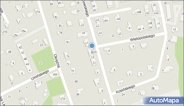 Grodzisk Mazowiecki, Chłapowskiego Dezyderego, gen., 15, mapa Grodzisk Mazowiecki