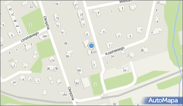 Grodzisk Mazowiecki, Chłapowskiego Dezyderego, gen., 5, mapa Grodzisk Mazowiecki