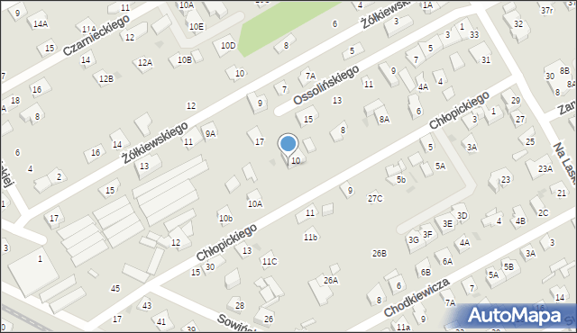 Grodzisk Mazowiecki, Chłopickiego Józefa, gen., 10c, mapa Grodzisk Mazowiecki