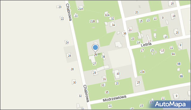 Groszowice, Chabrowa, 25, mapa Groszowice