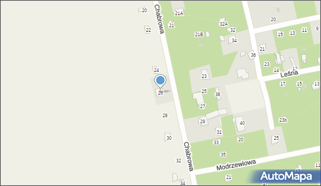 Groszowice, Chabrowa, 26, mapa Groszowice