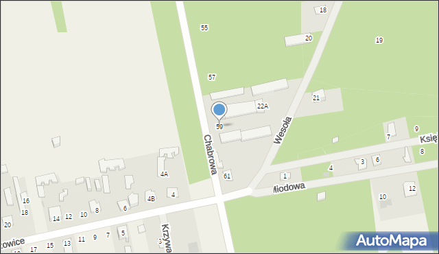Groszowice, Chabrowa, 59, mapa Groszowice