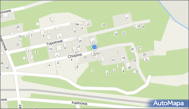 Groszowice, Chopina Fryderyka, 12, mapa Groszowice