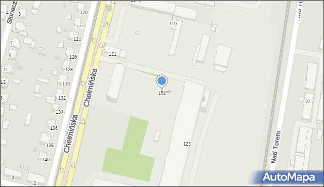Grudziądz, Chełmińska, 151, mapa Grudziądza