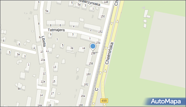 Grudziądz, Chełmińska, 156, mapa Grudziądza