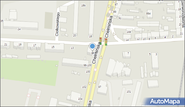 Grudziądz, Chełmińska, 96, mapa Grudziądza