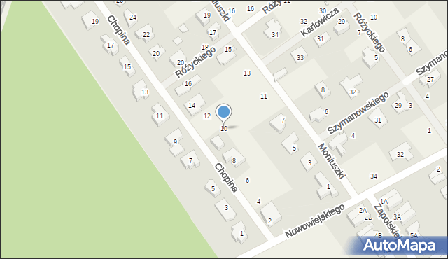 Gruszczyn, Chopina Fryderyka, 10, mapa Gruszczyn
