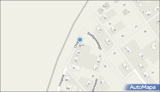 Gruszczyn, Chopina Fryderyka, 46, mapa Gruszczyn