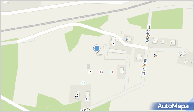Gryźliny, Chmielna, 10, mapa Gryźliny
