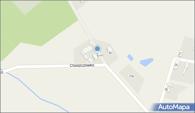 Grzymiradz, Choszczówko, 3, mapa Grzymiradz