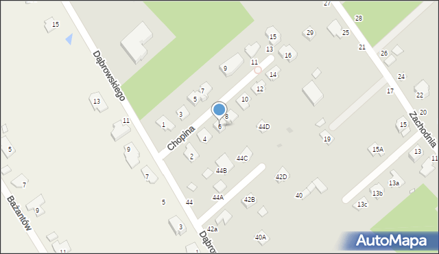 Halinów, Chopina Fryderyka, 6, mapa Halinów