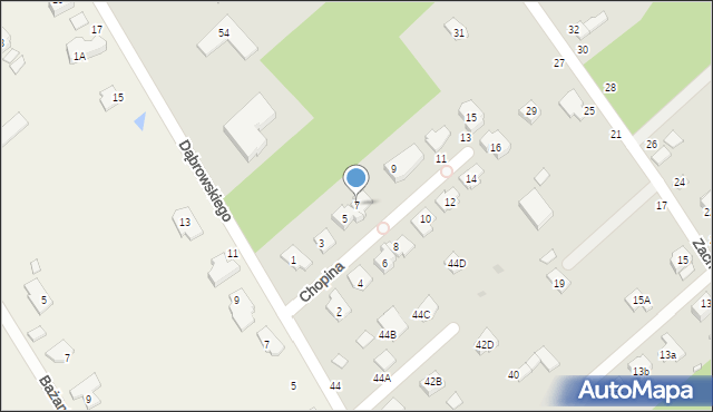 Halinów, Chopina Fryderyka, 7, mapa Halinów