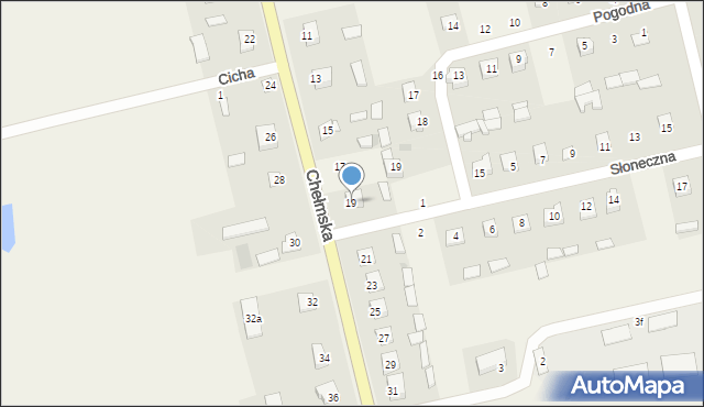 Hańsk Pierwszy, Chełmska, 19, mapa Hańsk Pierwszy