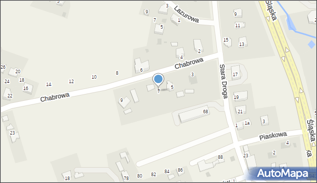 Harbutowice, Chabrowa, 7, mapa Harbutowice