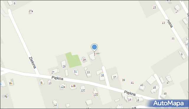 Hecznarowice, Chuchera Edwarda, 1, mapa Hecznarowice