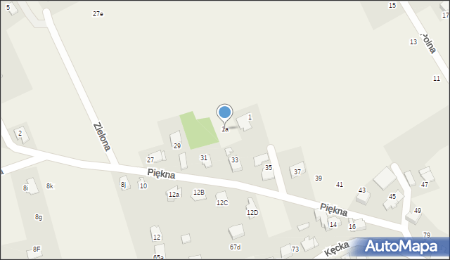 Hecznarowice, Chuchera Edwarda, 1a, mapa Hecznarowice