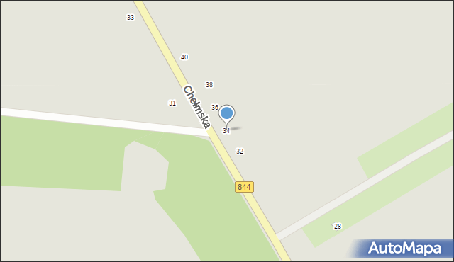 Hrubieszów, Chełmska, 34, mapa Hrubieszów