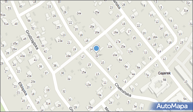 Iława, Chełmińska, 12, mapa Iława