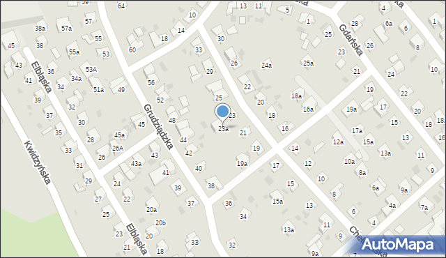 Iława, Chełmińska, 23a, mapa Iława