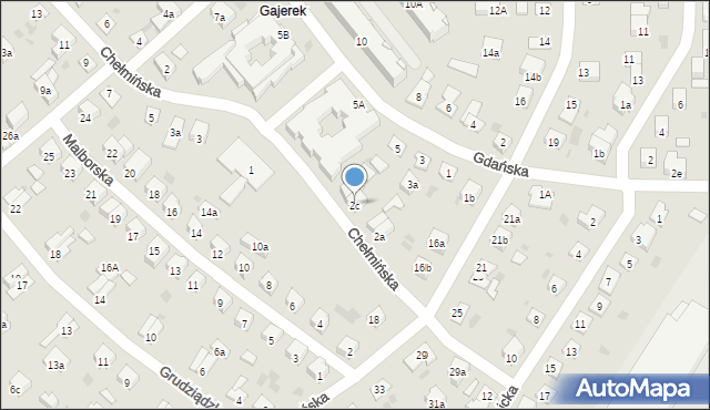 Iława, Chełmińska, 2c, mapa Iława