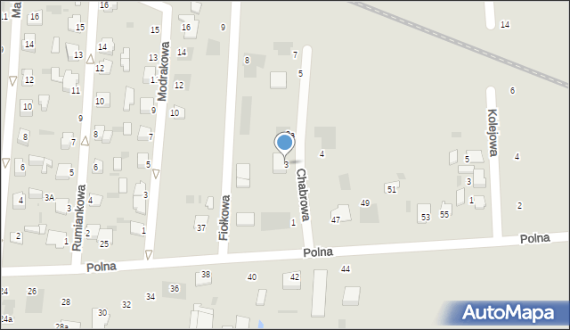 Inowrocław, Chabrowa, 3, mapa Inowrocławia