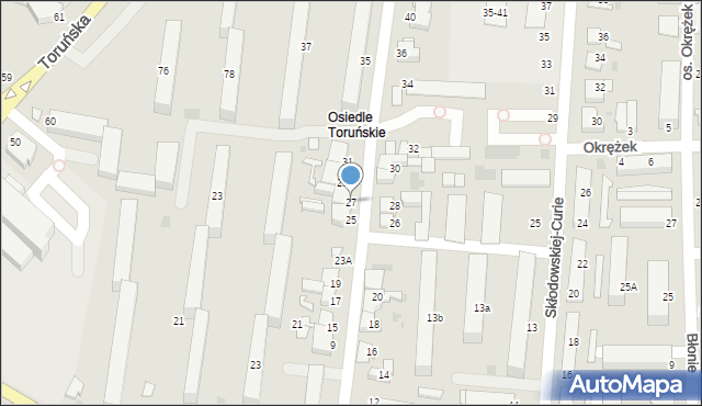 Inowrocław, Chociszewskiego Józefa, 27, mapa Inowrocławia