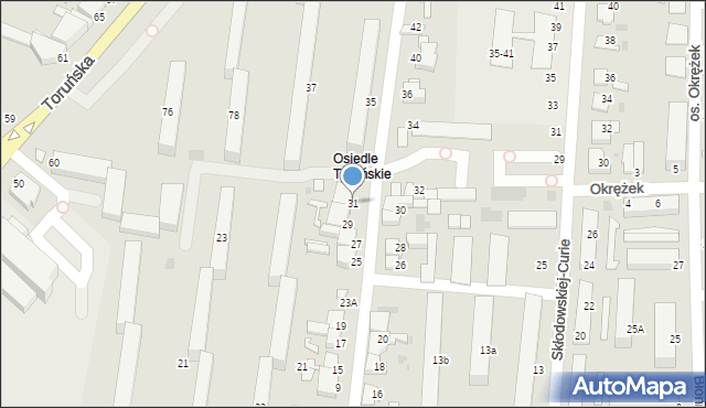 Inowrocław, Chociszewskiego Józefa, 31, mapa Inowrocławia