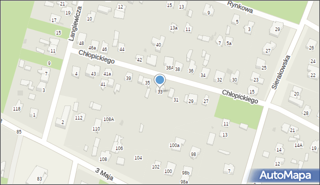 Izabelin C, Chłopickiego Józefa, gen., 33, mapa Izabelin C