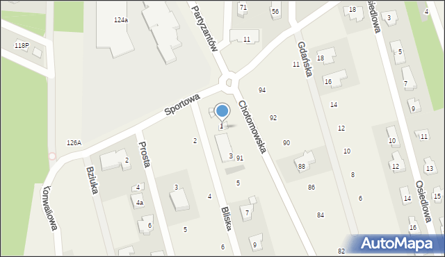 Jabłonna, Chotomowska, 93, mapa Jabłonna