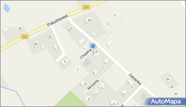 Jagatowo, Chopina Fryderyka, 3, mapa Jagatowo