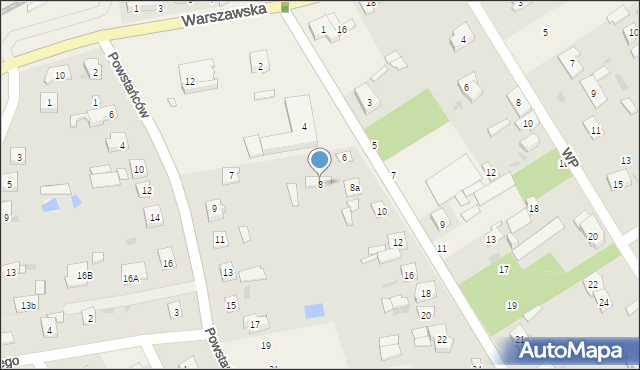 Jaktorów, Chełmońskiego, 8, mapa Jaktorów