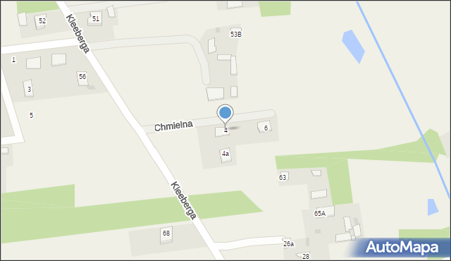 Jaktorów-Kolonia, Chmielna, 4, mapa Jaktorów-Kolonia