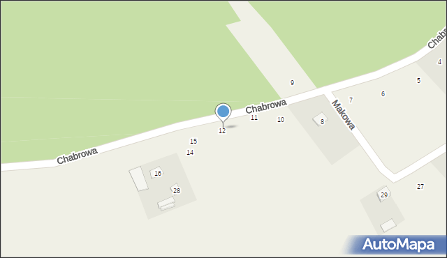 Januszkowo, Chabrowa, 13, mapa Januszkowo