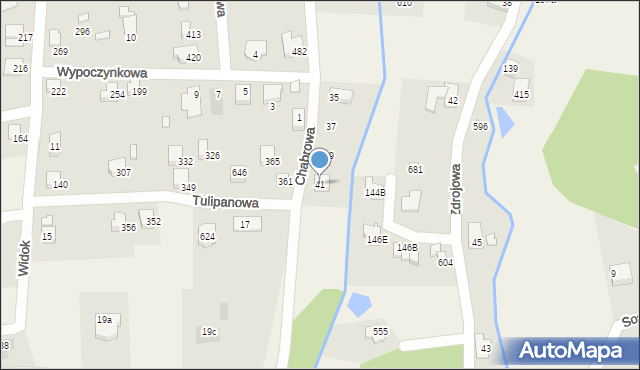 Jaworze, Chabrowa, 41, mapa Jaworze