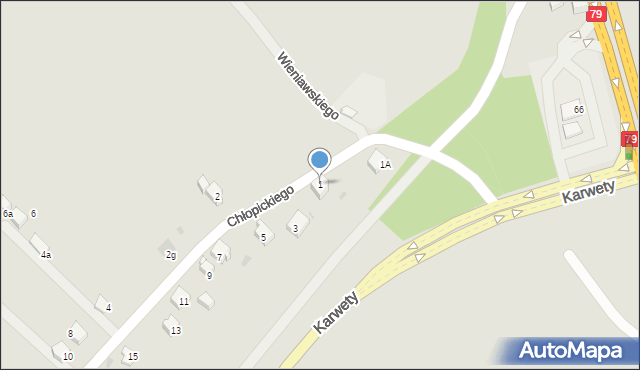 Jaworzno, Chłopickiego Józefa, gen., 1, mapa Jaworzno