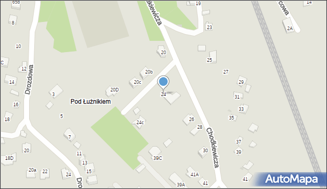 Jaworzno, Chodkiewicza Jana Karola, hetm., 24, mapa Jaworzno