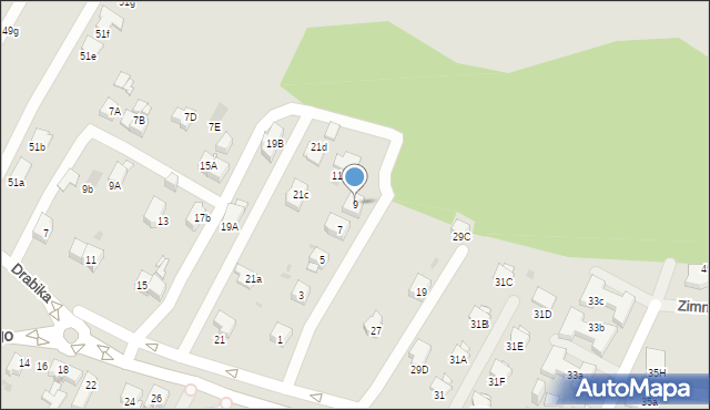 Jaworzno, Chrząstówka, 9, mapa Jaworzno