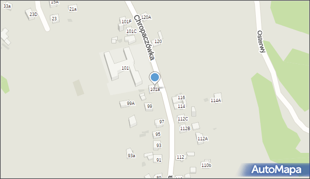 Jaworzno, Chropaczówka, 101a, mapa Jaworzno