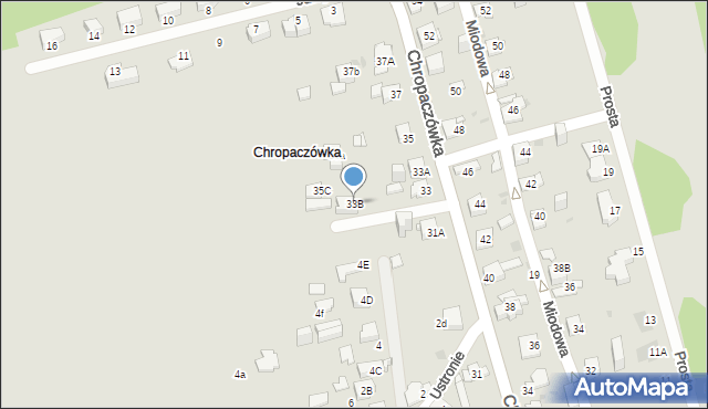 Jaworzno, Chropaczówka, 33B, mapa Jaworzno
