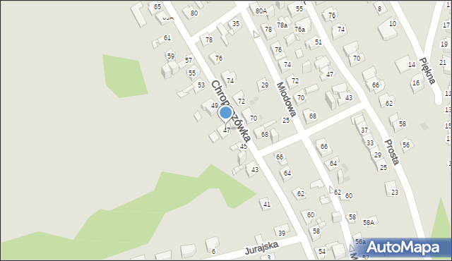 Jaworzno, Chropaczówka, 47, mapa Jaworzno