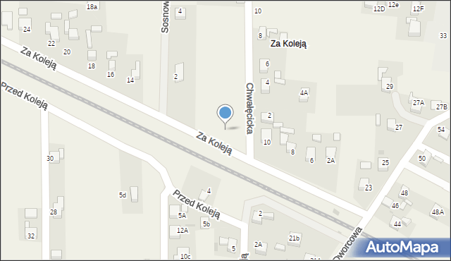 Jejkowice, Chwałęcicka, 1, mapa Jejkowice