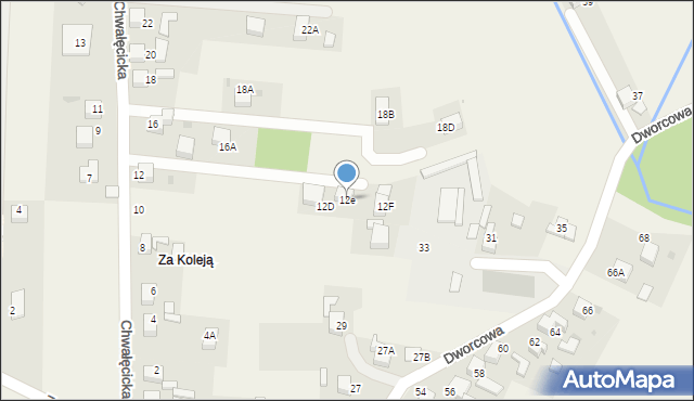 Jejkowice, Chwałęcicka, 12e, mapa Jejkowice