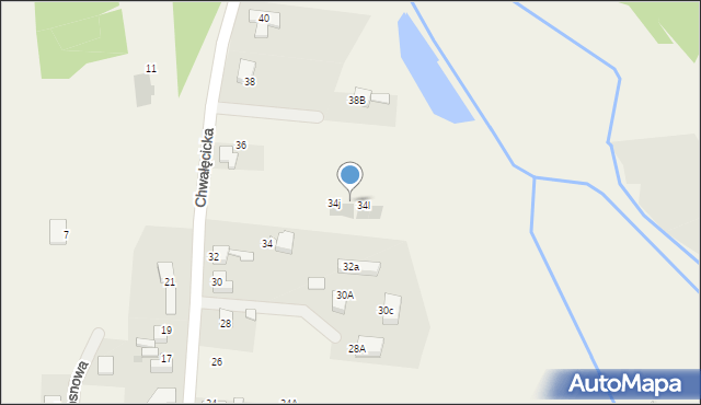 Jejkowice, Chwałęcicka, 34k, mapa Jejkowice