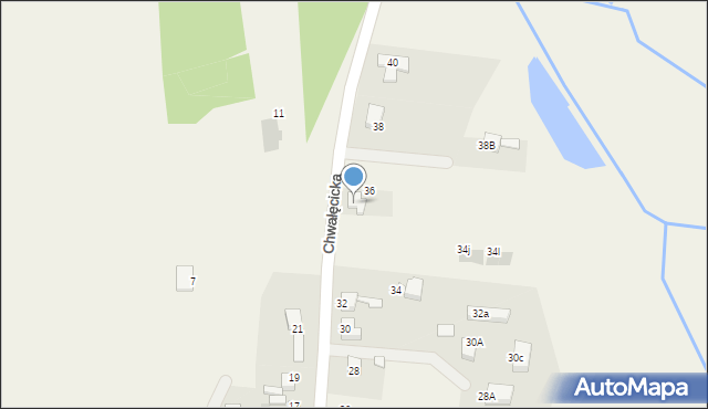 Jejkowice, Chwałęcicka, 36, mapa Jejkowice