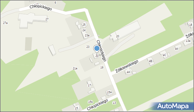 Jemielnica, Chłopickiego Józefa, gen., 21, mapa Jemielnica