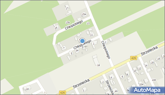 Jemielnica, Chłopickiego Józefa, gen., 3, mapa Jemielnica