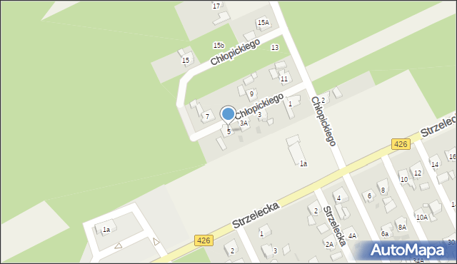 Jemielnica, Chłopickiego Józefa, gen., 5, mapa Jemielnica