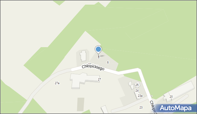 Jemielnica, Chłopickiego Józefa, gen., 8, mapa Jemielnica